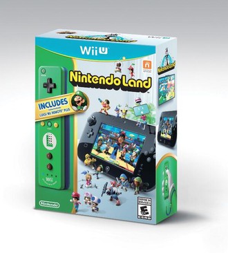 Bundle Nintendo Land con Wii mote plus a tema Luigi